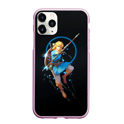 Чехол iPhone 11 Pro матовый Линк на охоте, цвет: 3D-розовый