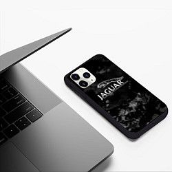 Чехол iPhone 11 Pro матовый Ягуар , Jaguar, цвет: 3D-черный — фото 2