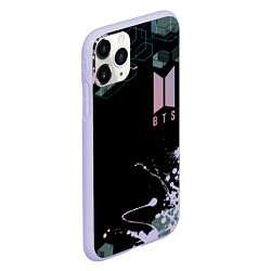 Чехол iPhone 11 Pro матовый BTS класс, цвет: 3D-светло-сиреневый — фото 2