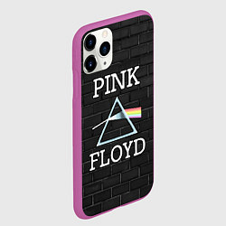 Чехол iPhone 11 Pro матовый PINK FLOYD LOGO - ПИНК ФЛОЙД ЛОГОТИП, цвет: 3D-фиолетовый — фото 2