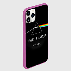 Чехол iPhone 11 Pro матовый PINK FLOYD TIME ПИНК ФЛОЙД ЛОГОТИП, цвет: 3D-фиолетовый — фото 2