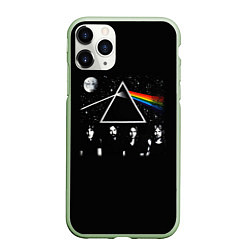 Чехол iPhone 11 Pro матовый PINK FLOYD LOGO ПИНК ФЛОЙД НЕБО, цвет: 3D-салатовый