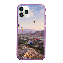 Чехол iPhone 11 Pro матовый Воздушные Шары!, цвет: 3D-фиолетовый