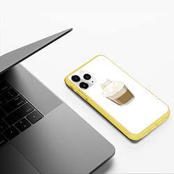 Чехол iPhone 11 Pro матовый Catuccino, цвет: 3D-желтый — фото 2