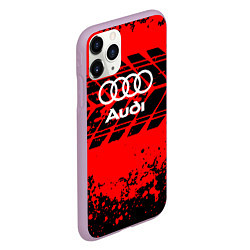 Чехол iPhone 11 Pro матовый Audi шины, цвет: 3D-сиреневый — фото 2