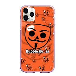 Чехол iPhone 11 Pro матовый ИГРА БАБЛ КВАС - BUBBLE KVASS GAME, цвет: 3D-розовый