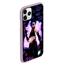 Чехол iPhone 11 Pro матовый ДЖИНКС League Of Legends Arcane, цвет: 3D-сиреневый — фото 2