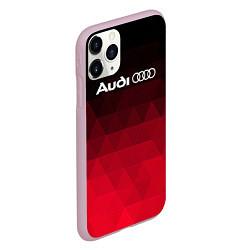 Чехол iPhone 11 Pro матовый Audi геометрия, цвет: 3D-розовый — фото 2