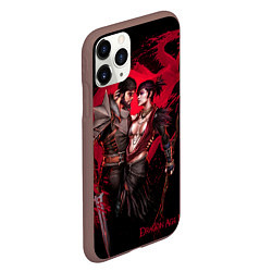 Чехол iPhone 11 Pro матовый Dragon Age 2, цвет: 3D-коричневый — фото 2