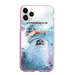 Чехол iPhone 11 Pro матовый The stars are closer than they seem, цвет: 3D-розовый