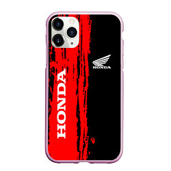 Чехол iPhone 11 Pro матовый Honda марка авто, цвет: 3D-розовый