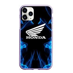 Чехол iPhone 11 Pro матовый Honda Fire, цвет: 3D-светло-сиреневый