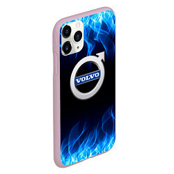 Чехол iPhone 11 Pro матовый Volvo - Огонь, цвет: 3D-розовый — фото 2