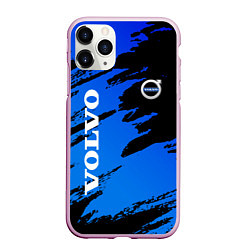 Чехол iPhone 11 Pro матовый Volvo - Градиент, цвет: 3D-розовый