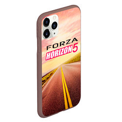 Чехол iPhone 11 Pro матовый Закат Forza Horizon 5, цвет: 3D-коричневый — фото 2