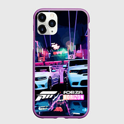 Чехол iPhone 11 Pro матовый Froza Horizon NEW Топ, цвет: 3D-фиолетовый