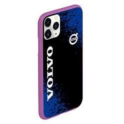 Чехол iPhone 11 Pro матовый Volvo брызги, цвет: 3D-фиолетовый — фото 2