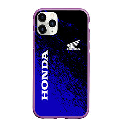 Чехол iPhone 11 Pro матовый Honda - Авто бренд, цвет: 3D-фиолетовый