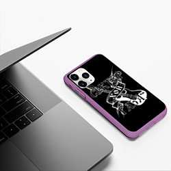Чехол iPhone 11 Pro матовый Хой Сектор Газа, цвет: 3D-фиолетовый — фото 2