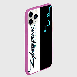 Чехол iPhone 11 Pro матовый Cyberpunk 2077 Game, цвет: 3D-фиолетовый — фото 2