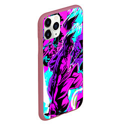 Чехол iPhone 11 Pro матовый Katana Zero Файтинг Катана Зеро Игра, цвет: 3D-малиновый — фото 2