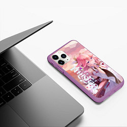 Чехол iPhone 11 Pro матовый Яэ Мико - Гудзи Яэ, цвет: 3D-фиолетовый — фото 2