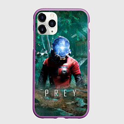 Чехол iPhone 11 Pro матовый Prey game, цвет: 3D-фиолетовый
