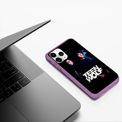 Чехол iPhone 11 Pro матовый Волчонок Teen Wolf, цвет: 3D-фиолетовый — фото 2