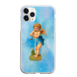 Чехол iPhone 11 Pro матовый День влюбленных : Ангел, цвет: 3D-белый