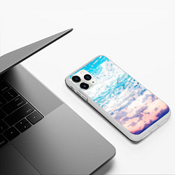 Чехол iPhone 11 Pro матовый Небо-арт, цвет: 3D-белый — фото 2