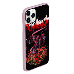 Чехол iPhone 11 Pro матовый Берсерк на черепах Berserk Клеймо, цвет: 3D-розовый — фото 2