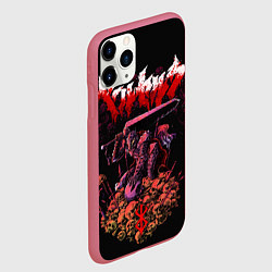 Чехол iPhone 11 Pro матовый Берсерк на черепах Berserk Клеймо, цвет: 3D-малиновый — фото 2