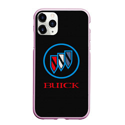 Чехол iPhone 11 Pro матовый Buick Emblem Logo, цвет: 3D-розовый