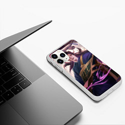 Чехол iPhone 11 Pro матовый Suguru Getou art, цвет: 3D-белый — фото 2