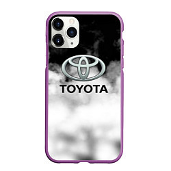 Чехол iPhone 11 Pro матовый Toyota облако, цвет: 3D-фиолетовый