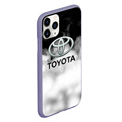 Чехол iPhone 11 Pro матовый Toyota облако, цвет: 3D-серый — фото 2