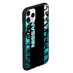 Чехол iPhone 11 Pro матовый NISSAN супер авто, цвет: 3D-черный — фото 2