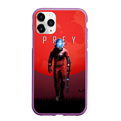 Чехол iPhone 11 Pro матовый Prey красная планета, цвет: 3D-фиолетовый