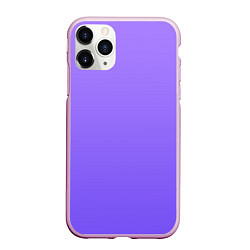Чехол iPhone 11 Pro матовый Красивый фиолетовый светлый градиент, цвет: 3D-розовый