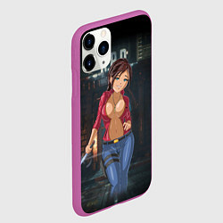 Чехол iPhone 11 Pro матовый Claire Redfield from Resident Evil 2 remake by sex, цвет: 3D-фиолетовый — фото 2