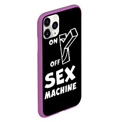 Чехол iPhone 11 Pro матовый SEX MACHINE Секс Машина, цвет: 3D-фиолетовый — фото 2