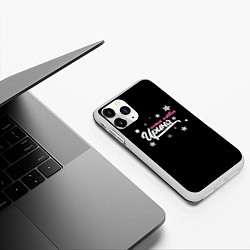 Чехол iPhone 11 Pro матовый Самая клевая Ирина, цвет: 3D-белый — фото 2