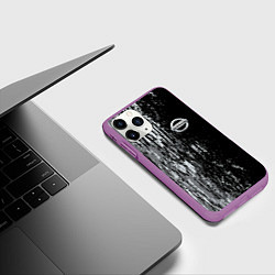 Чехол iPhone 11 Pro матовый Ниссан nissan sport, цвет: 3D-фиолетовый — фото 2