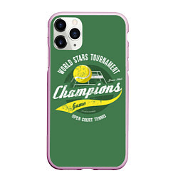 Чехол iPhone 11 Pro матовый Большой Теннис Tennis, цвет: 3D-розовый