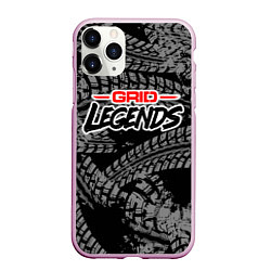 Чехол iPhone 11 Pro матовый Grid Legends Гонки, цвет: 3D-розовый