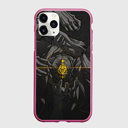 Чехол iPhone 11 Pro матовый Босс Элдн Ринг, цвет: 3D-малиновый