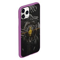 Чехол iPhone 11 Pro матовый Босс Элдн Ринг, цвет: 3D-фиолетовый — фото 2