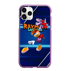 Чехол iPhone 11 Pro матовый Rayman Legends Blue, цвет: 3D-фиолетовый