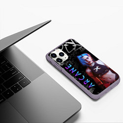 Чехол iPhone 11 Pro матовый JINX ARCANE, цвет: 3D-серый — фото 2