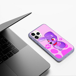 Чехол iPhone 11 Pro матовый Bonnie the Rabbit UCN, цвет: 3D-светло-сиреневый — фото 2